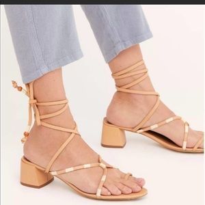 Free people lace up sandals. Cute and comfy!